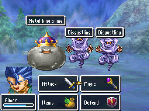 Metal King Slime Battle